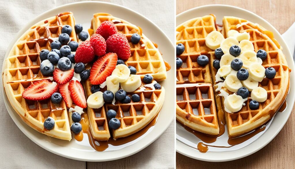 Backzeit Anpassung bei verschiedenen Waffelteig Variationen